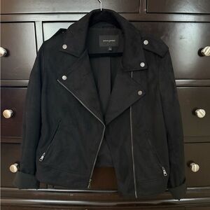Banana Republic Vegan Suede Moto Jacket